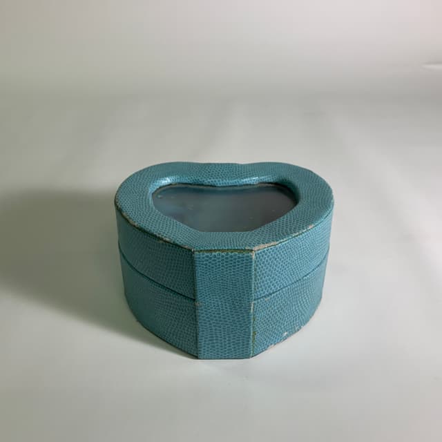 皮質藍色飾品珠寶盒