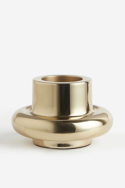 金屬金色燭台 矮