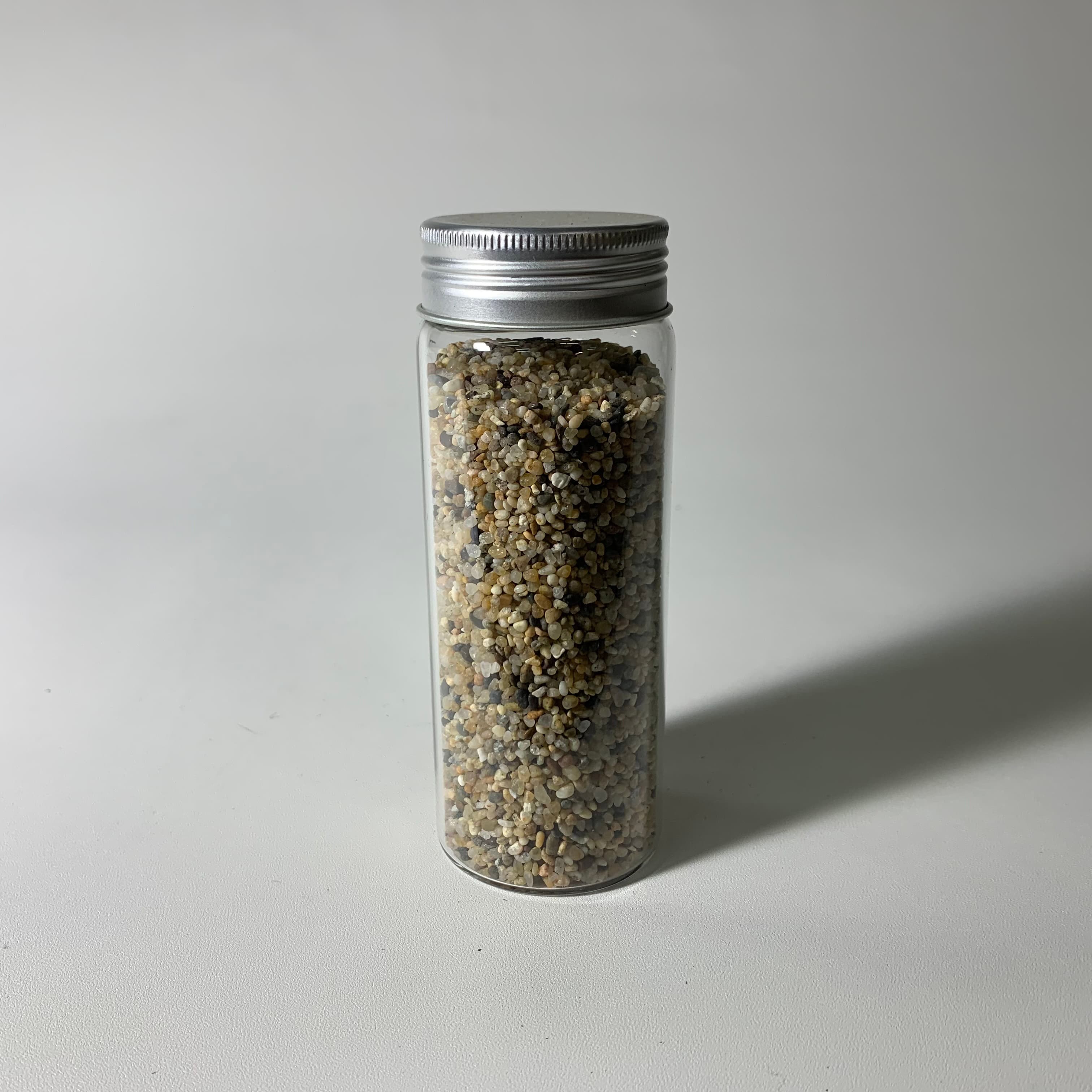 玻璃棕色細沙礦物瓶