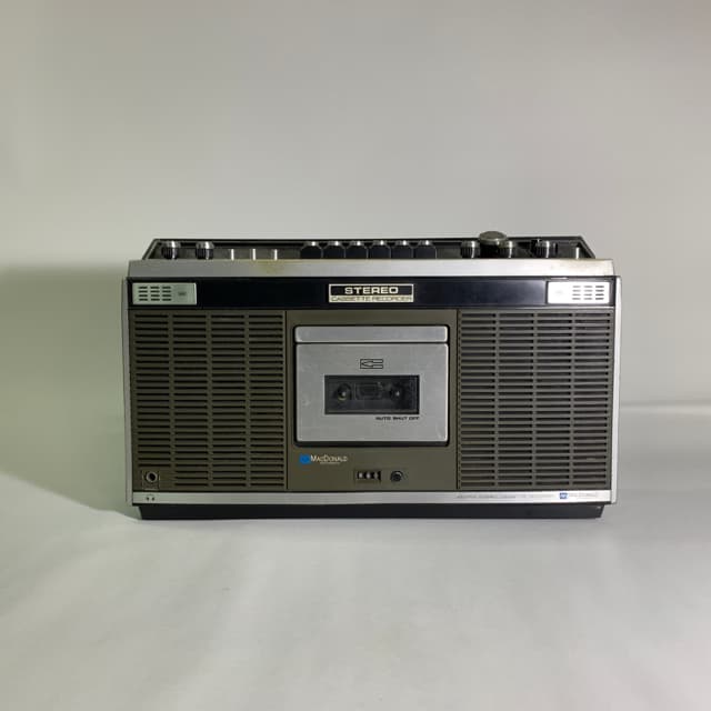 stereo cassette recorder brown