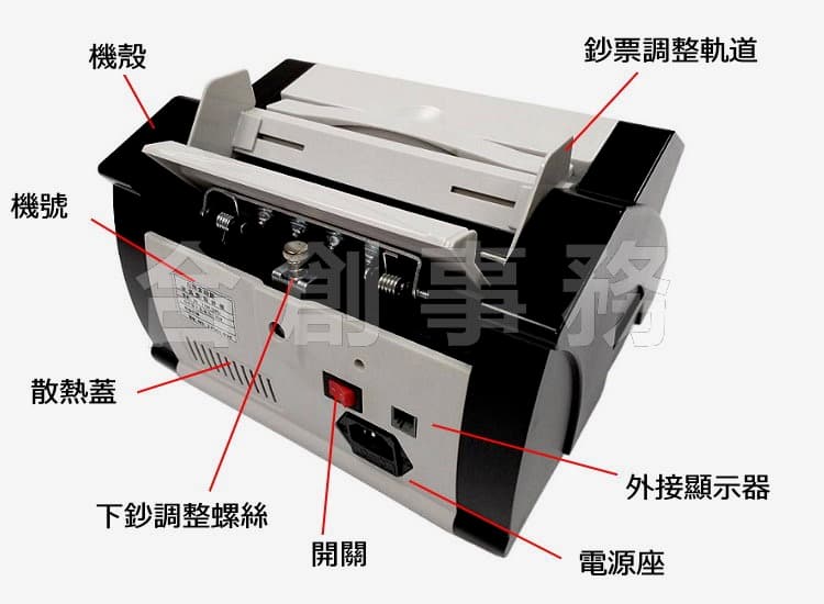 白黑色 驗鈔機-點鈔機