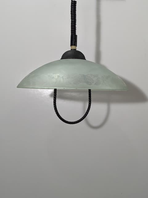 白色毛玻璃伸縮吊燈