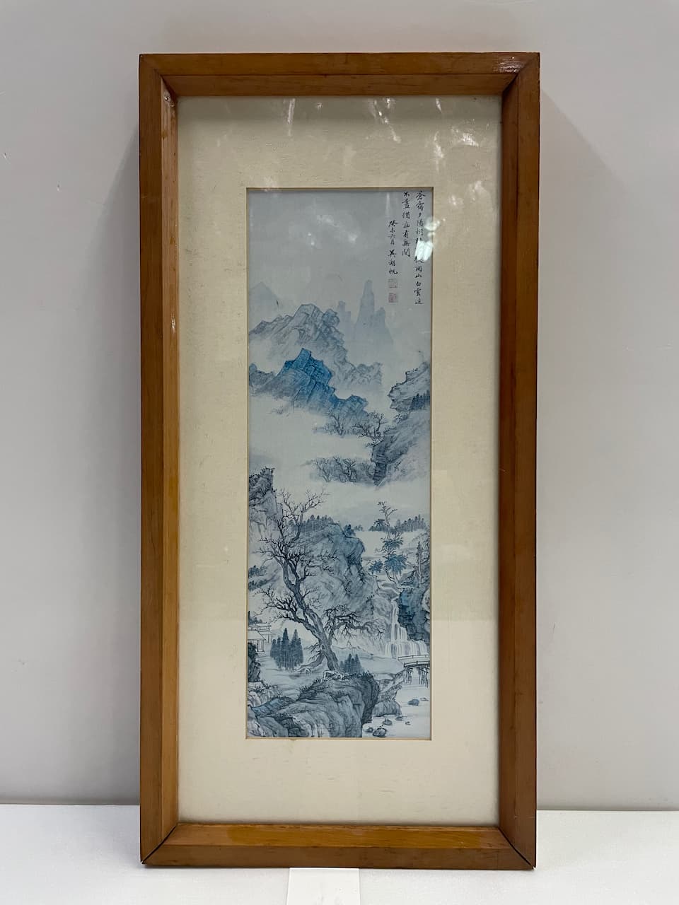 木框直式山水畫輸出