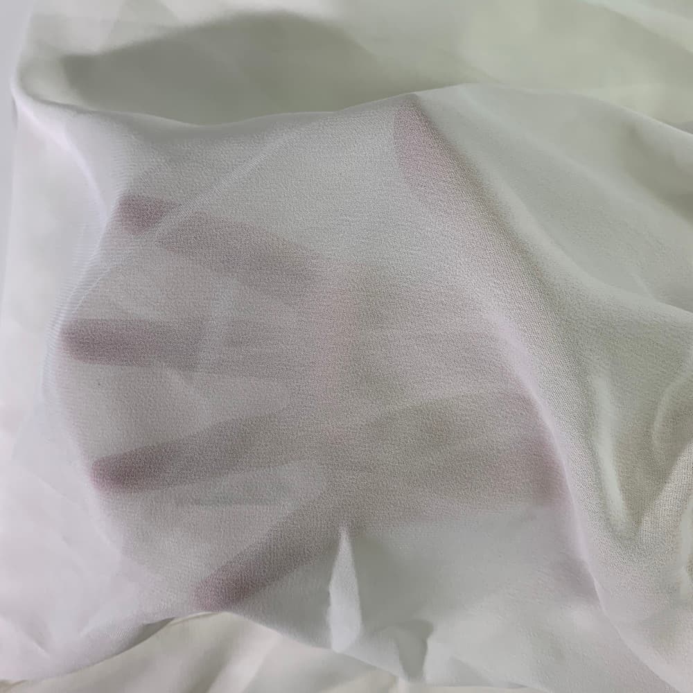 白色透紗布窗簾 2片