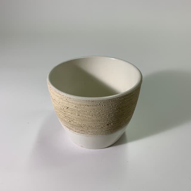 米白色雙色花瓶