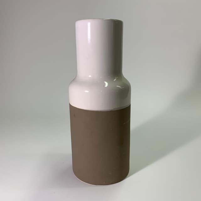 白沙色雙色高花瓶