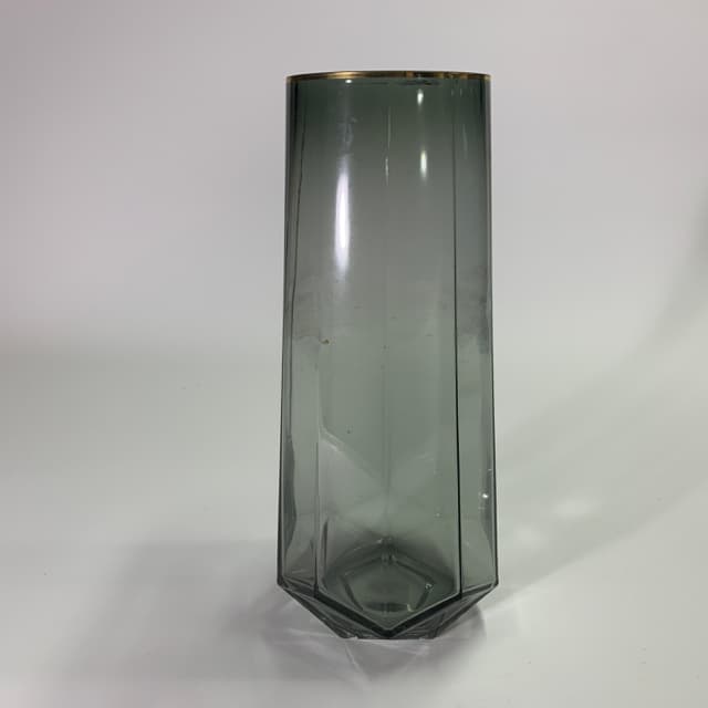 黑色透明玻璃花瓶高