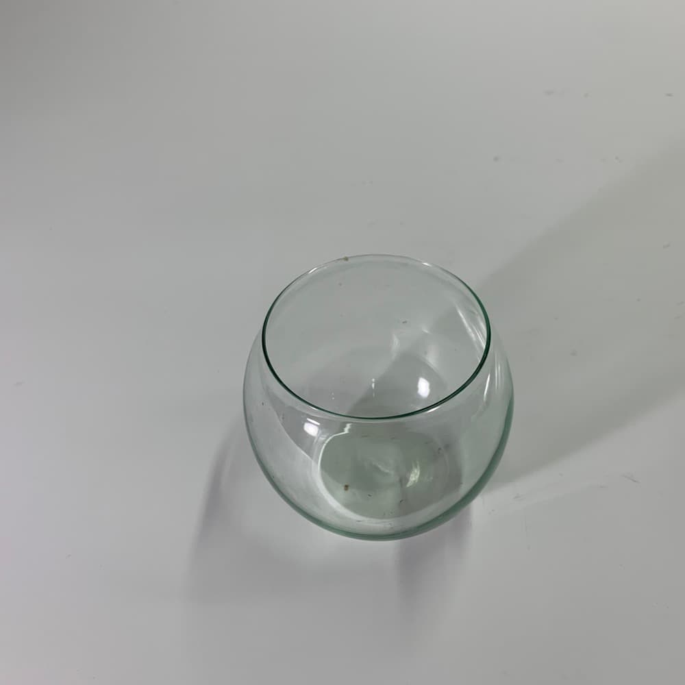 圓透明玻璃花瓶 小