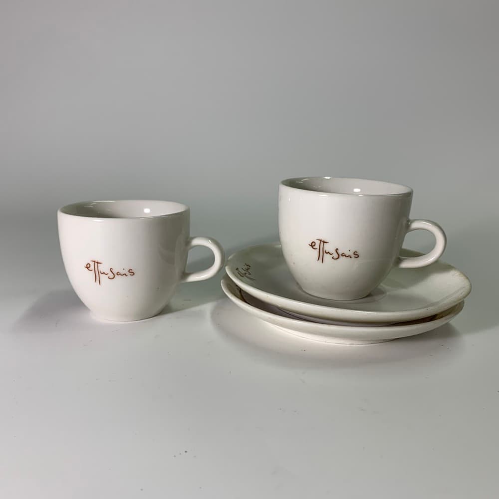 ettusais陶瓷下午茶杯盤 盒裝 2杯2盤