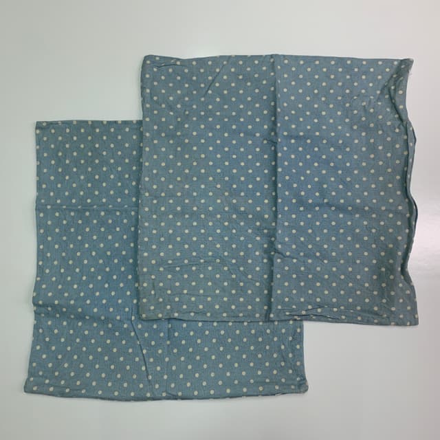 圓點淺藍色枕頭套 2入