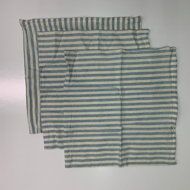 藍白條紋枕頭套 3入