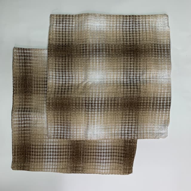 咖啡色毛尼布 pillow case 2入