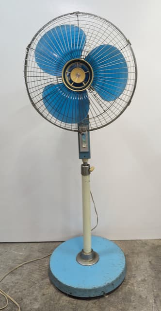 藍色底座大同直立電扇