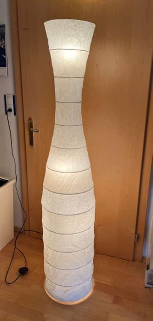 IKEA Stehlampe白色紙質落地立燈