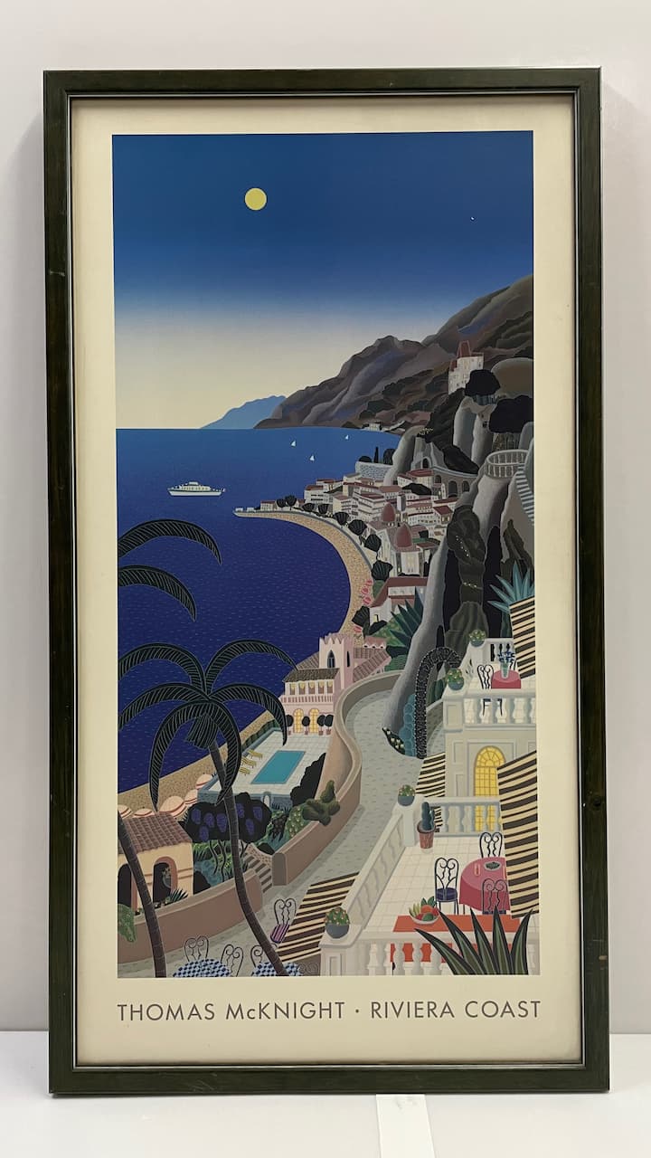 綠色木框Thomas Mcknight-Riviera Coast輸出畫