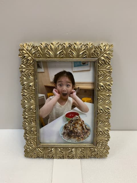 金色葉片造型相框