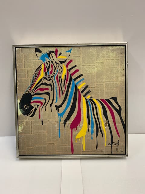 銀色細邊鋁質彩色斑馬畫框