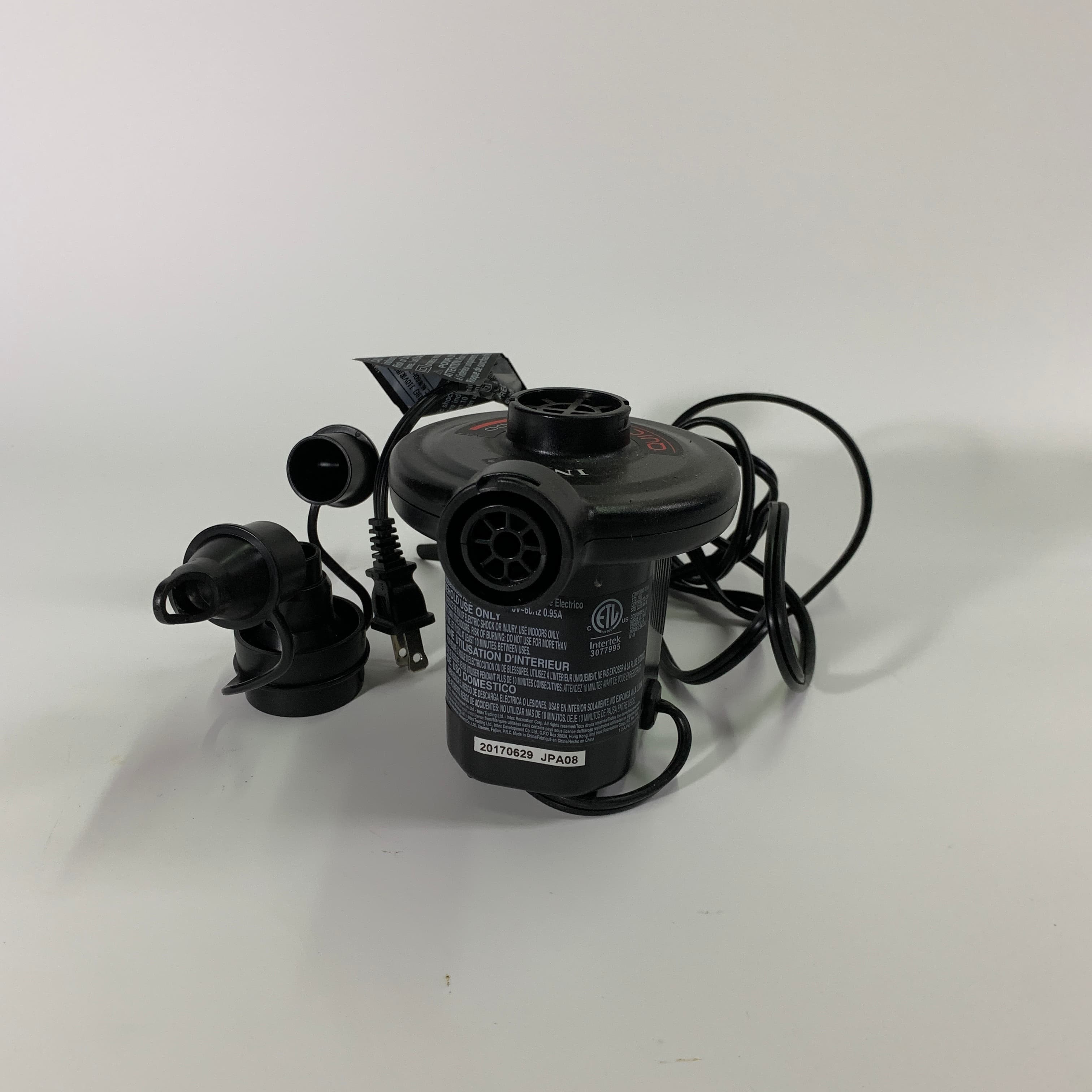 INTEX 黑色電動打氣機