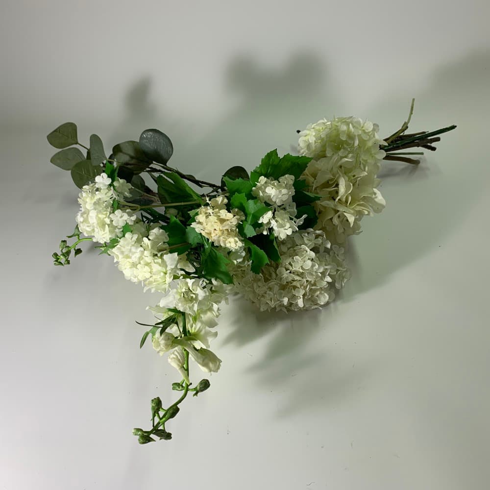 白色繡球人造花
